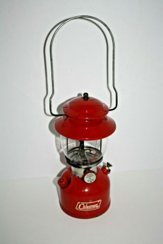 Vintage 1968 Coleman Lantern 200a Red