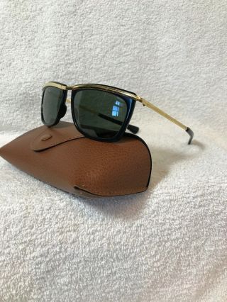 Vintage B&l Bausch & Lomb Ray Ban Olympian 5 1/4 Sunglasses (670) With Case