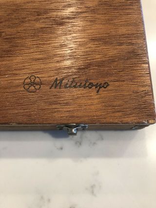 Vintage Mitutoyo Micrometer In Plastic 7
