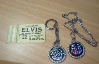 Vintage 1977 Elvis Presley Concert Ticket Olympia Stadium Detroit 4/22/77 Plus