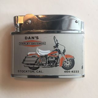 Vintage Harley Davidson Amf Lighter With Orig Box Shovelhead Ironhead