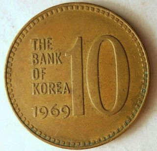 1969 South Korea 10 Won - Great Coin - - Premium Vintage Bin 9