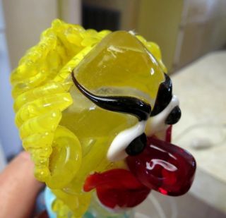 Murano Art Glass Very Large Cenedese Clown Very Rare And Unusual Signed 12