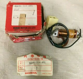 Vintage Honda Nos Sl70 Light Coil 31631 - 118 - 671