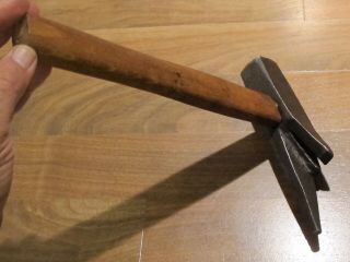 Very Rare/unusual Old/vtg Blacksmithing Double Head Hammer Antique Farm Tool