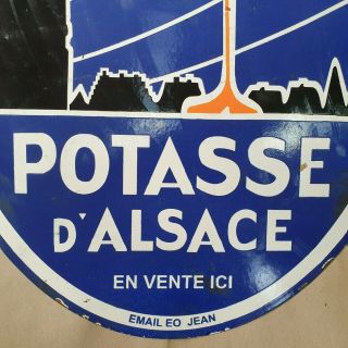 POTASSE D ' ALSACE VINTAGE PORCELAIN SIGN 23 1/2 X 31 1/2 INCHES 5
