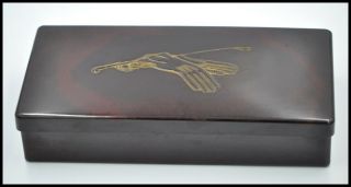 Vintage Art Deco Bakelite Glove Box Signed Mouson