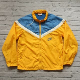 Vintage Nike Sportswear Nylon Windbreaker Track Jacket Made In Usa 70s 80s