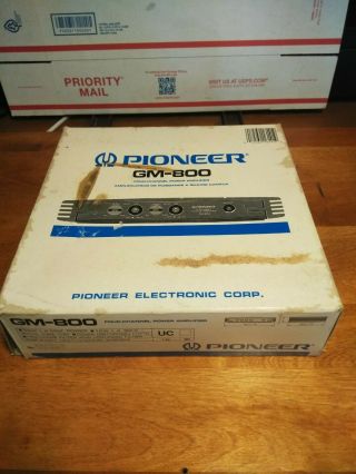 Pioneer Gm - 800,  4 Channel Amplifier.  Vintage Car Audio Amp And Crossover