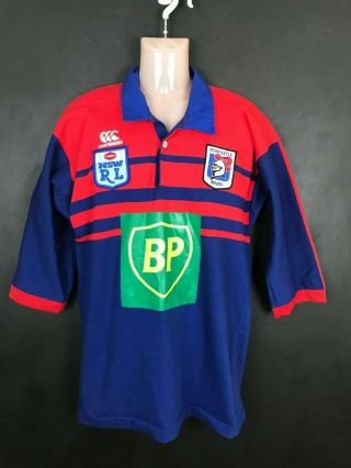 Vintage Canterbury Ccc Newcastle Knights Jersey Nswrl Bp Large 1994 Rugby League