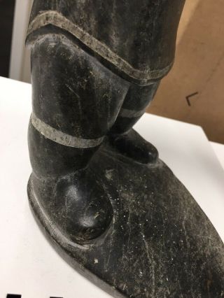 STUNNING INUKITUT Vintage Inuit Eskimo Art Sculpture Signed 1960 6