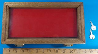 Vintage Wooden Knife Display Box With Keys Rhett Stidham Estate