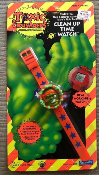 Vintage 1991 Troma Toxic Crusaders Up Time Watch Horror Cult
