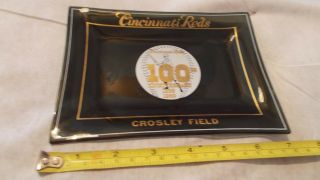 VINTAGE CINCINNATI REDS,  CROSLEY FIELD,  100TH ANNIVERSARY ASH TRAY 3