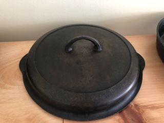 VINTAGE GRISWOLD HIGH DOME 10 CAST IRON SKILLET LID 1100A Rustic Camp Cookware 2