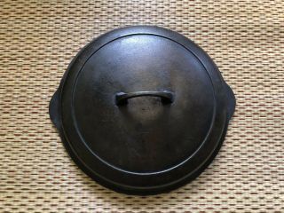 VINTAGE GRISWOLD HIGH DOME 10 CAST IRON SKILLET LID 1100A Rustic Camp Cookware 3