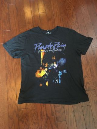 Prince Purple Rain 1984 Mens World Tour Purple Rain Vintage Classic T - Shirt
