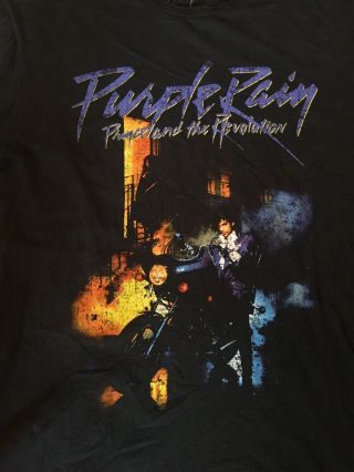 Prince Purple Rain 1984 Mens World Tour Purple Rain Vintage Classic T - Shirt 2