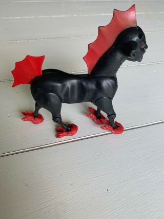 Dragonriders of the Styx Fantar Black Demon Horse Rare vintage figure 4