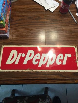 Vintage Dr.  Pepper Rack Topper Sign 5