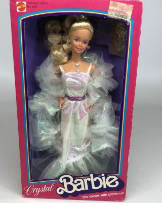 Vintage Crystal Barbie Nrfb 1983 With Nm Box
