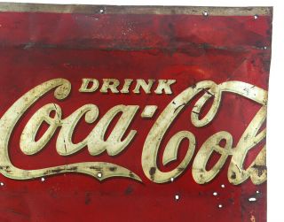 Vintage Coca Cola Ice Cold Bottle Sign 1937 2