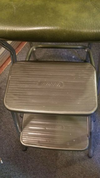 Vintage Green COSCO Step Stool Chair w/ Pull Out Steps 2