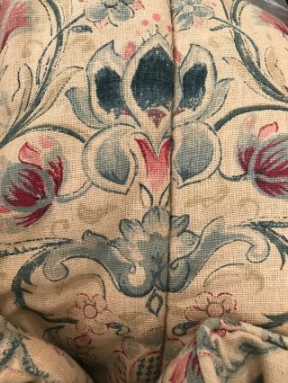 VINTAGE RALPH LAUREN COMFORTER ' Provence ' pattern tan Floral KING SIZED 4