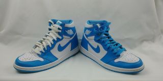 Nike Air Jordan 1 Retro High Og Powder Blue 555088 - 117 Size 9 2015 Rare