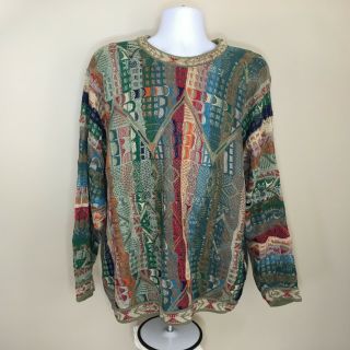 Rare 90s Vtg Coogi Australia Sweater Size Xl Cosby Jerry Springer (w4)