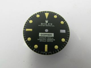 Vintage Rolex 1665 Comex Sea - Dweller Matte Black Refinished Dial