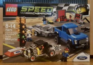 Lego Speed Champions Ford F - 150 Raptor And Model A Hot Rod (75875) &