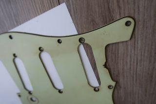 1962 Fender Stratocaster Pickguard Green 62 Reissue Vintage Relic Aged Usa