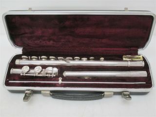 Signet By Selmer Sterling Tube Vintage Flute Sn 12749 W/ Case