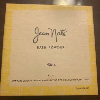 Vtg Jean Naté Full Bath Powder Lanvin/Charles of the Ritz 9 oz No 20 2