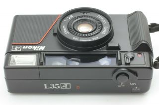 RARE 【MINT】 Nikon L35 AF RED ”D” Mark ISO 1000 35mm Film Camera Japan 1620 7