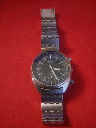 Men ' s Vintage SEIKO 6139 - 7039 Chronograph Automatic 17J watch. 4