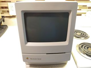 Vintage Apple Macintosh Classic M0420 Aio Desktop Computer 2mb Ram Scsi2sd