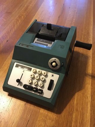 Mid - Century Vintage Underwood Olivetti Adding Machine 2