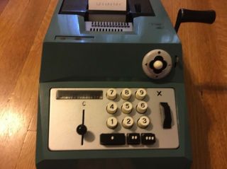 Mid - Century Vintage Underwood Olivetti Adding Machine 4