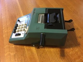 Mid - Century Vintage Underwood Olivetti Adding Machine 8