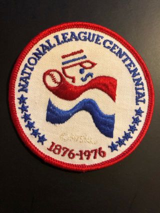 1976 National League Centennial Mlb Baseball 3 " Vintage Round Patch