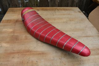 Vintage Schwinn Stingray Fastback Banana Seat Red Tufted Split