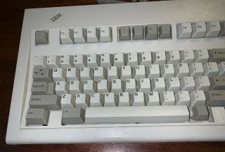 vintage 1989 IBM KEYBOARD model M 1391401 w/ removable cord clicky 3