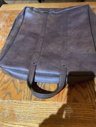 RARE - Vintage Apple II Computer Leather Carrying Bag Case 3