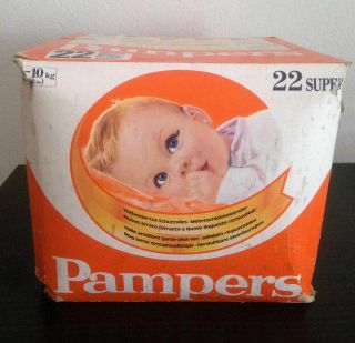 Vintage Pampers 22 Plastic Diapers 4 - 10 kg (9 - 22 lbs) 4