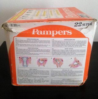 Vintage Pampers 22 Plastic Diapers 4 - 10 kg (9 - 22 lbs) 5