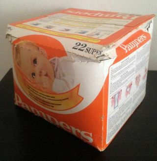 Vintage Pampers 22 Plastic Diapers 4 - 10 kg (9 - 22 lbs) 6