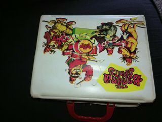 VINTAGE BANANA SPLITS VINYL LUNCHBOX WITH THERMOS HTF no cap 4