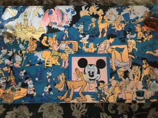 Vintage Black Light Poster Disney Pin - Up Wally Wood Orgy Sex Drugs Psychedelic